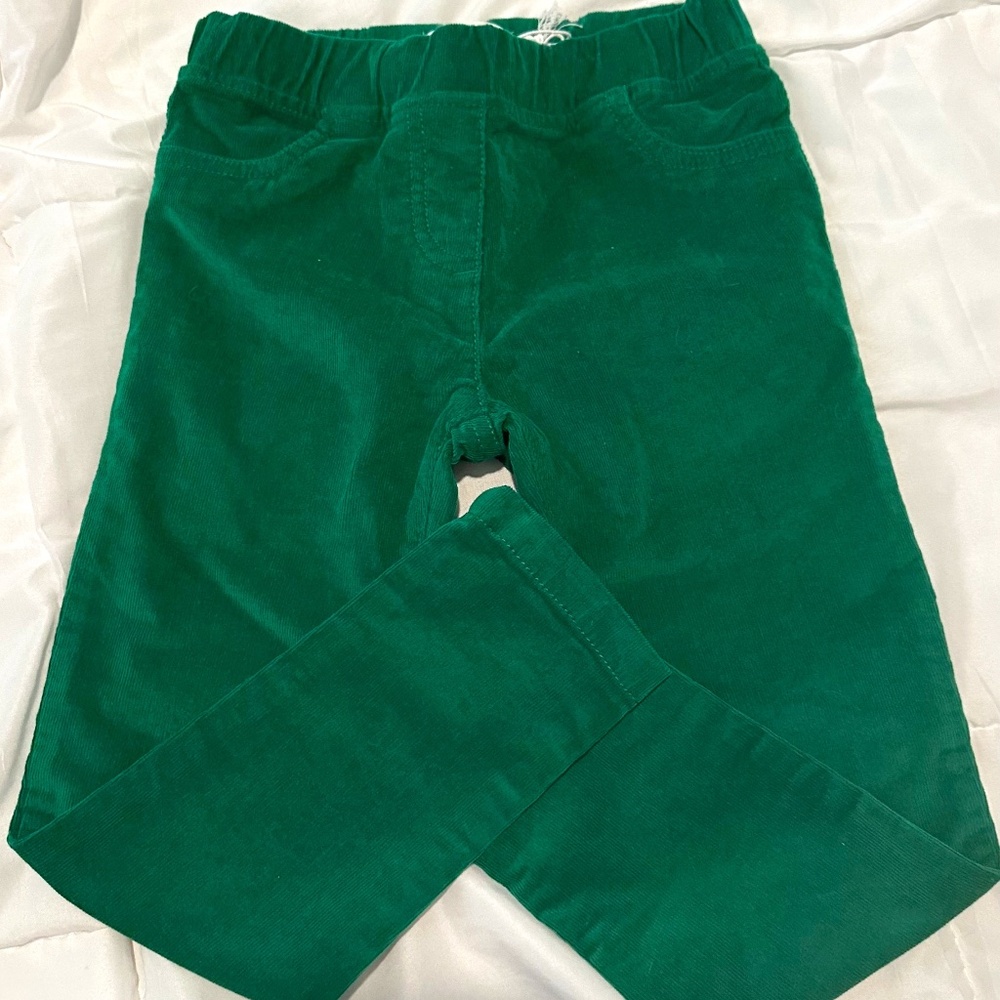 NWT Mini Boden Green Corduroy Pants